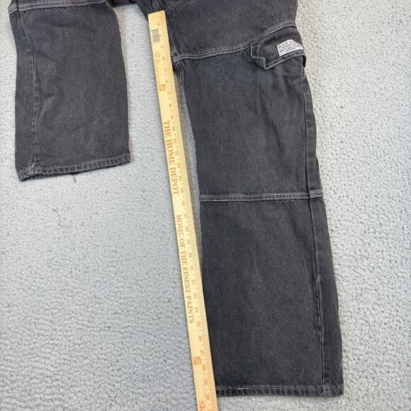 PacSun Jeans Men’s 31x32 Baggy Relaxed Black Faded Wash Cargo Grunge Punk Skate - Picture 10 of 14